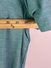 FLX Shirt Mens XXL Heathered Aqua Crew Short Sleeve Travel Leisure Tee