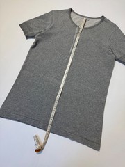Merz b. Schwanen Men’s Gray Short Sleeve Henley T-Shirt Size 5 M 100% Cotton
