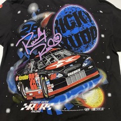 Vtg 90s Ricky Rudd Nascar Track Star All Over Print XL Chase -Small Spots Pic #4