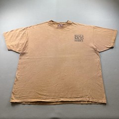 Vintage Hawaii Sea Turtle T-Shirt Mens 3XL Orange Maui Mud Honu Island Beach 90s