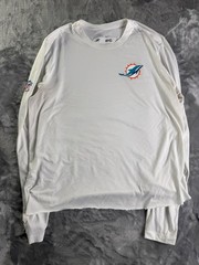 Nike Miami Dolphins NFL On-Field Player Worn Practice Long Sleeve #6 XL White