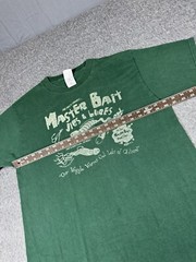 Master Bait And Tackle Shirt Mens L Green Funny Fishing Outdoor
