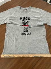 DARE “Drugs Not Pugs” T-Shirt Various Sizes New Old Stock Drug Education Vintage