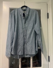 Buck mason JAPANESE CHAMBRAY BD SHIRT Size Xl NWT 168$