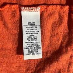 Polo Ralph Lauren Shirt Mens Size 2XB Orange Short Sleeve V-Neck Casual Cotton