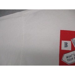 Yazbek Vintage Humorous Buttwiser Print Short Sleeve Graphic TShirt Men Size L