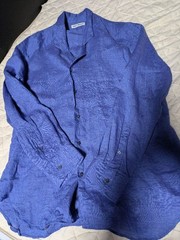 UMIT BENAN Italian Linen Shirt Size 50 Adam Kimmel Designer Mens Top