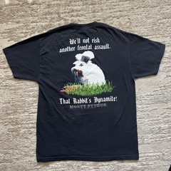 Choice Apparel Mens Large Black Monty Python Movie Tee Just An Ordinary Rabbit