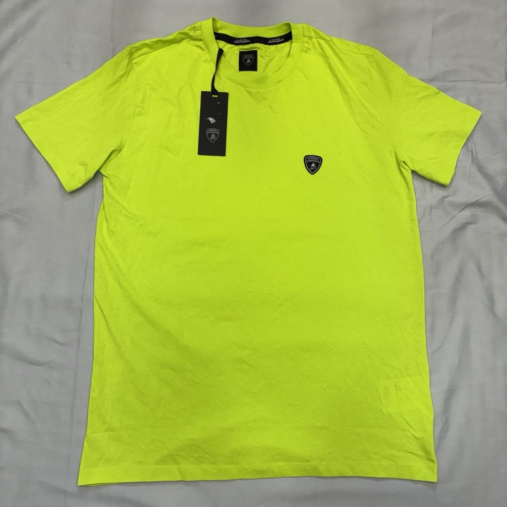 100% Authentic Lamborghini Short Sleeve T-Shirt Mens XL Sportswear Fit MSRP $200