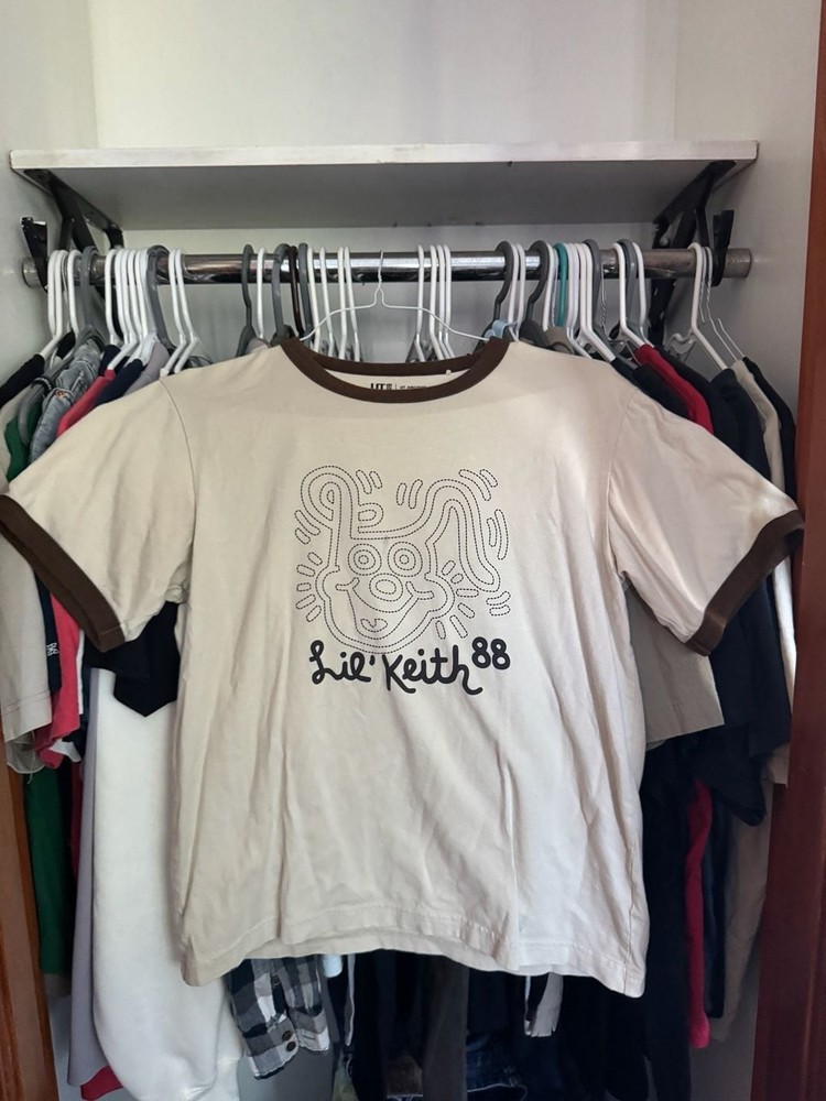 Uniqlo UT Archive Keith Haring ‘Lil’ Keith 88′ Ringer Graphic T-Shirt