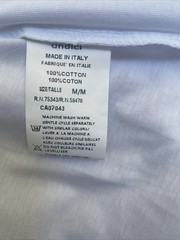 Mida Undici Italy Men’s Medium White T-Shirt Short Sleeve Crew Neck NWT