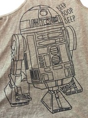 Star Wars R2-D2 Graphic Tank Top Men’s S Sleeveless Gray Cotton Rayon
