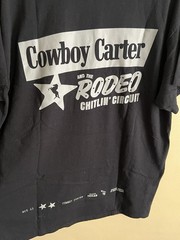 Beyoncé Cowboy Carter Exclusive Tour T Shirt Black L Rodeo Chitlin Circuit 2025