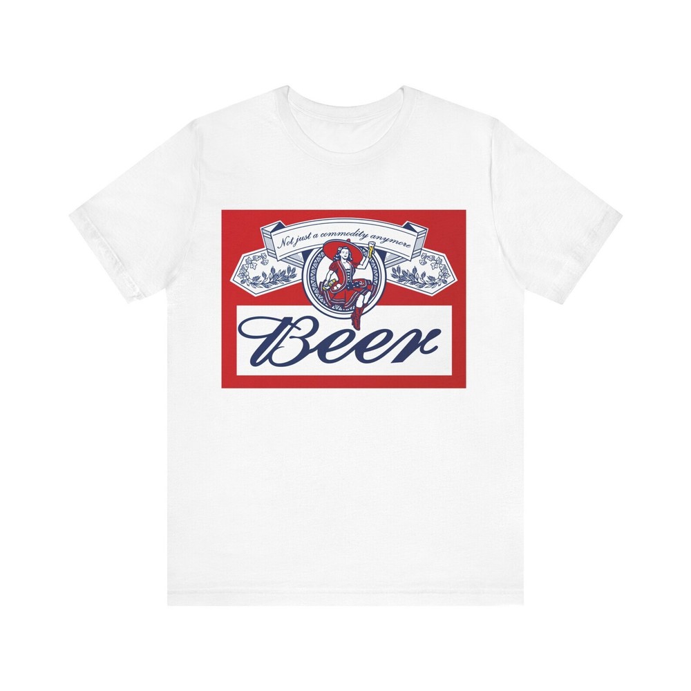 Plain Labeled Beer Logo Unisex Jersey Short Sleeve Tee – Brand New