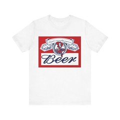 Plain Labeled Beer Logo Unisex Jersey Short Sleeve Tee – Brand New