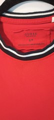Guess – Sz Mens S – Red Logo Spell Out On Shoulder & Sleeve Streetwear Casual