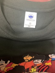 The Beatles Mens Shirt Size XL Black Short Sleeve Yellow Submarine Graphic