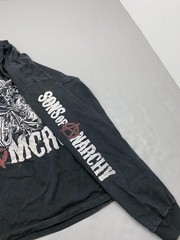 Shirt Mens XL Black Sons Of Anarchy SAMCRO Graphic Long Sleeve Tee Cotton Jersey