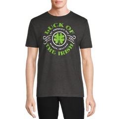 Way to Celebrate Men’s Luck of the Irish St. Patrick’s Day T-Shirt (Small)