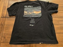 Final Fantasy X FF10 x Uniqlo UT T-shirt Size US XL Black 2-sided with Pocket