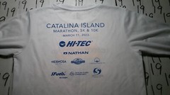 Medium Hi-Tec Catalina Island Marathon 2023 97% Poly 3% Spandex Waffle Shirt