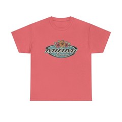 Miami Beach Vintage Y2K Surfer Aesthetic Coral Silk Tee