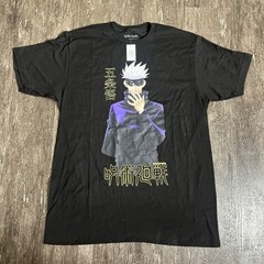 Reprint Jujutsu Kaisen Gojo Satoru Black Anime Manga Graphic Tee Men’s PA9004