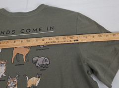Life is Good Olive S/S Mens Crusher Tee Sz Medium Fun Novelty Friends Cats