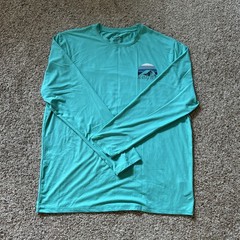 HangTen Rash Guard Men’s XL Green Swim Shirt Long Sleeve Beach UV 50+ Protection