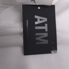 ATM Classic Jersey V-Neck T-Shirt Mens Size XL Solid White Tee AM4061-GAB