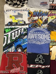 24 Piece Lot 18 Racing T Shirts 6 Hats Nascar, Dirt Reseller Bundle Wholesale