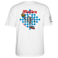 Powell Peralta BONES BRIGADE Rodney Mullen CHESS Skateboard T Shirt WHITE