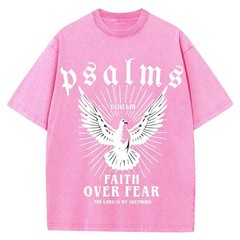 100% Cotton Oversized T-Shirt, Psalms Dove Vintage Streetwear Unisex Tee