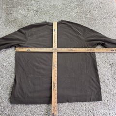 Abercrombie & Fitch Premium Essentials Long Sleeve Tee Mens XL Brown Shirt