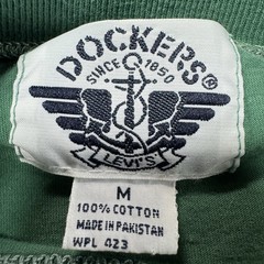 Vintage 90s Dockers By Levi’s Green Sun Faded Cotton Pocket T-Shirt Mens Sz M