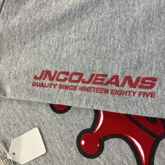 JNCO Jeans Men’s L Gray Graphic Logo Print Crew Neck Short Sleeve T-Shirt