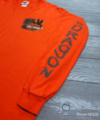 Harley Davidson I RODE THE DRAGON L Smoky Mtn Long Sleeve T Orange Rare 07 US129