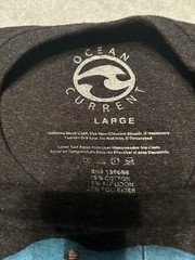 Ocean Current T-Shirt Men’s Large Black California Republic Lifeguard Stand Tee