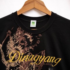 Halu-Halo Dinagyang Graphic T-Shirt Unisex Large Black Abstract Art-to-Wear