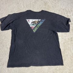 O Neill Mens Crew Neck T Shirt Classic Fit XL Black Faded