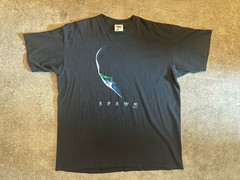 Vintage 90s Single Stitch Black Spawn Movie Promo Shirt NEW NWOT VTG Macfarlane