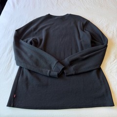 Levi’s Henley Shirt Mens XL Long Sleeve Waffle Knit Thermal Dark Gray