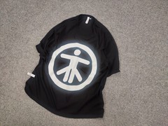 AELIZA studio Design unique collection Oversized Logo Black Shirt