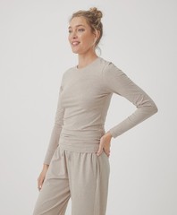 Pact Women’s Cool Stretch Fitted Long Sleeve Tee 3X-Large Oat Heather