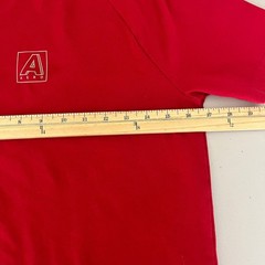 Aeropostale Mens XS Red Moisture Wicking Stretch Raglan Logo Performance T-Shirt