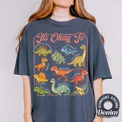 Comfort T-Shirt Dinosaur Autism Awareness