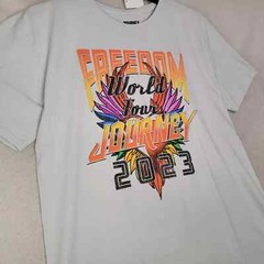 Journey Concert Shirt Mens 2XL XXL Gray Rock Tour Music Casual Distressed NWT