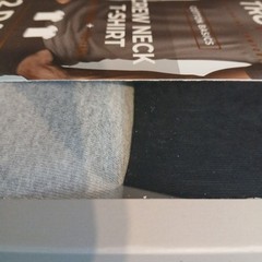 New TruFit Men’s 2 Pack Soft Cotton Tag Free Crew Neck T-Shirts Size XL Blk gray