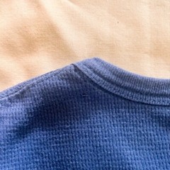 Perry Ellis Mens Long Sleeve Tee sz M Blue read