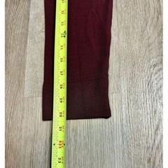 Mack Weldon Long Sleeve Thermal Waffle Knit Shirt Mens 2XL Wool Blend Burgundy